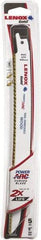 Lenox - 9" Long x 3/4" Thick, Bi-Metal Reciprocating Saw Blade - Tapered Profile, 6 TPI, Toothed Edge, Universal Shank - Exact Tool & Supply