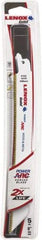 Lenox - 8" Long x 3/4" Thick, Bi-Metal Reciprocating Saw Blade - Tapered Profile, 10 TPI, Toothed Edge, Universal Shank - Exact Tool & Supply