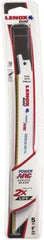 Lenox - 8" Long x 3/4" Thick, Bi-Metal Reciprocating Saw Blade - Tapered Profile, 18 TPI, Toothed Edge, Universal Shank - Exact Tool & Supply