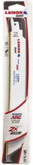 Lenox - 9" Long x 1" Thick, Bi-Metal Reciprocating Saw Blade - Tapered Profile, 14 TPI, Toothed Edge, Universal Shank - Exact Tool & Supply