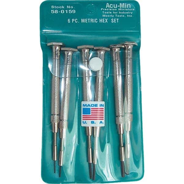 Moody Tools - Precision & Specialty Screwdrivers Type: Precision Hex Overall Length Range: 3" - 6.9" - Exact Tool & Supply
