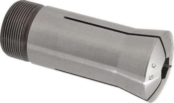 Lyndex - 7/16 Inch 5C Hex Collet - 1.041-24 Internal Thread Size, Steel, 0.012 Inch TIR - Exact Tool & Supply