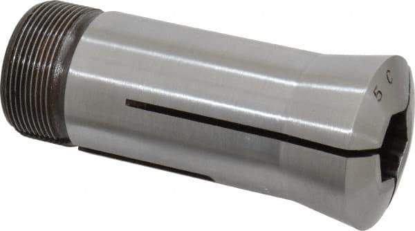 Lyndex - 9/16 Inch 5C Hex Collet - 1.041-24 Internal Thread Size, Steel, 0.012 Inch TIR - Exact Tool & Supply