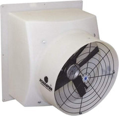 Schaefer Ventilation Equipment - 24" Blade, Direct Drive, 1/2 hp, 5,300 CFM, TEAO Exhaust Fan - 29-1/2" Opening Height x 29" Opening Width, 4.8/2.4 Amp, 115/230 Volt, 1 Speed, Single Phase - Exact Tool & Supply