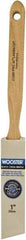 Wooster Brush - 1" Angled Hog Sash Brush - 2-3/16" Bristle Length, 8" Maple Fluted Handle - Exact Tool & Supply