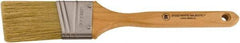 Wooster Brush - 2" Angled Hog Sash Brush - 2-15/16" Bristle Length, 7-7/8" Maple Fluted Handle - Exact Tool & Supply