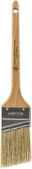 Wooster Brush - 2" Angled Hog Sash Brush - 2-11/16" Bristle Length, 7-7/8" Maple Rattail Handle - Exact Tool & Supply