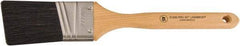 Wooster Brush - 2" Angled Hog Sash Brush - 2-11/16" Bristle Length, 8" Maple Fluted Handle - Exact Tool & Supply