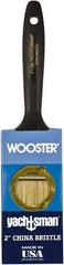 Wooster Brush - 2" Flat Hog Varnish Brush - 2-7/16" Bristle Length, 6-1/4" Plastic Beavertail Handle - Exact Tool & Supply
