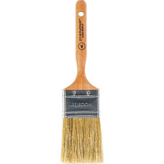 Wooster Brush - 2" Flat Hog Varnish Brush - 2-11/16" Bristle Length, 5-1/8" Maple Dowel Handle - Exact Tool & Supply