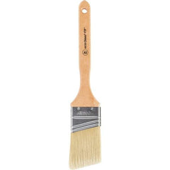 Wooster Brush - 2" Angled Synthetic Sash Brush - 2-11/16" Bristle Length, 7-7/8" Maple Fluted Handle - Exact Tool & Supply