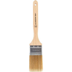 Wooster Brush - 2" Flat Synthetic Sash Brush - 2-11/16" Bristle Length, 7-7/8" Maple Fluted Handle - Exact Tool & Supply