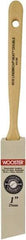 Wooster Brush - 1" Angled Synthetic Sash Brush - 2-3/16" Bristle Length, 7-1/4" Poly Foam Fluted Handle - Exact Tool & Supply