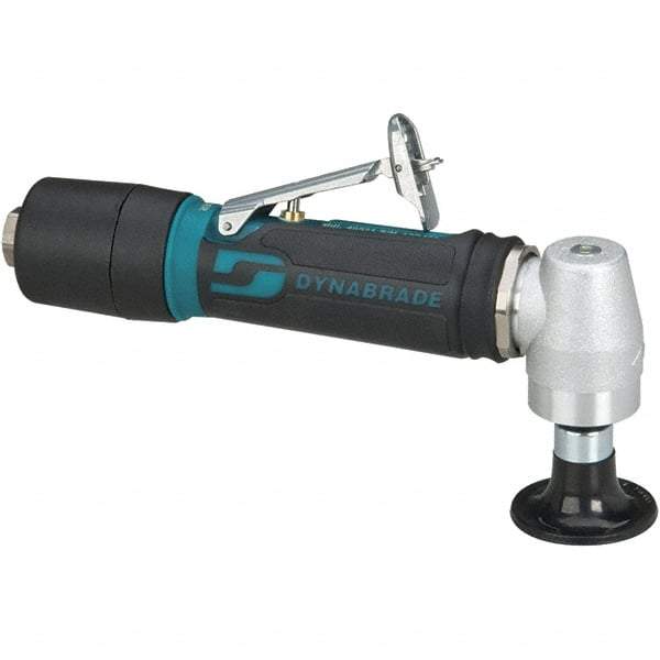 Dynabrade - 2" Max Disc, 12,000 RPM, Pneumatic Handheld Disc Sander - 27 CFM, 1/4" Inlet, 0.4 hp, 90 psi, Includes Wrench & Disc Sander - Exact Tool & Supply