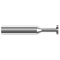 Harvey Tool - 1/8" Cut Diam, 1/16" Cut Width, 1/8" Shank, Staggered-Tooth Woodruff Keyseat Cutter - Exact Tool & Supply
