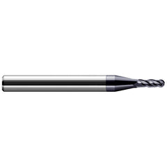 Harvey Tool - 0.07" Diam, 0.21" LOC, 4 Flute Solid Carbide Ball End Mill - Exact Tool & Supply