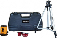 Johnson Level & Tool - 1 Beam 100' (Interior) Max Range Self Leveling Cross Line Laser - Red Beam, 1/4" at 35' Accuracy, 5" Long x 3-1/2" Wide x 4" High, Battery Not Included - Exact Tool & Supply
