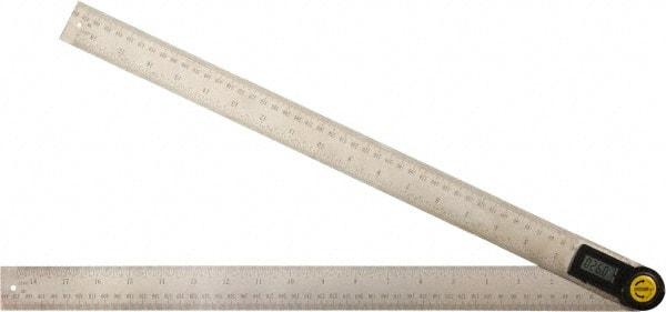 Johnson Level & Tool - 360° Measuring Range, Digital Protractor - 0.10° Resolution, 19 Inch Long Blade, Accuracy Up to 0.30°, CR2032 Lithium Battery Not Included - Exact Tool & Supply