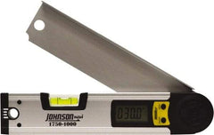Johnson Level & Tool - 225° Measuring Range, Digital Protractor - 0.01° Resolution, 10 Inch Long Blade, Accuracy Up to 0.03°, CR2032 Lithium Battery Not Included - Exact Tool & Supply