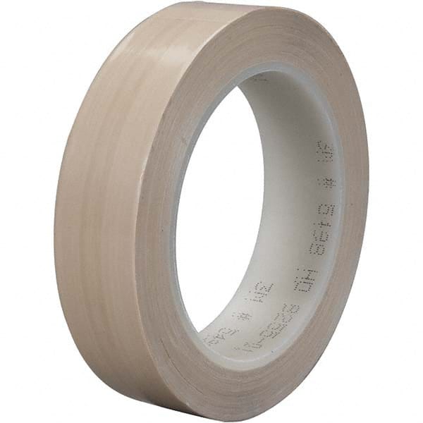 3M - 36 Yd x 1" Beige PTFE Film Tape - Exact Tool & Supply