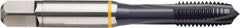 Guhring - 1/4-20 UNC, TiCN Finish, Cobalt Spiral Point Tap - Plug Chamfer, Right Hand Thread, 2-1/2" OAL, 0.629" Thread Length, 0.255" Shank Diam, 2B/3B Class of Fit, Series 4404 - Exact Tool & Supply
