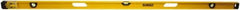 DeWALT - Magnetic 78" Long 3 Vial I-Beam Level - Aluminum, Yellow - Exact Tool & Supply