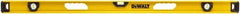 DeWALT - Magnetic 48" Long 3 Vial I-Beam Level - Aluminum, Yellow - Exact Tool & Supply