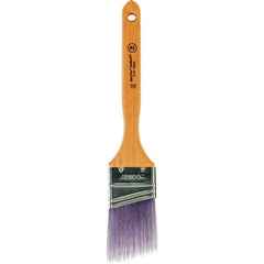 Wooster Brush - 2" Angled Synthetic Sash Brush - 2-11/16" Bristle Length, 7.77" Maple Fluted Handle - Exact Tool & Supply