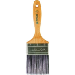 Wooster Brush - 3" Flat Synthetic Varnish Brush - 3-3/16" Bristle Length, 6-1/2" Maple Beavertail Handle - Exact Tool & Supply