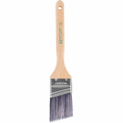 Wooster Brush - 2" Angled Synthetic Sash Brush - 2-11/16" Bristle Length, 7.88" Maple Fluted Handle - Exact Tool & Supply