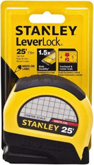 Stanley - 25' x 1" Tape Measure - 1/16" Graduation - Exact Tool & Supply