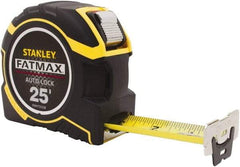 Stanley - 25' x 1-1/4" Tape Measure - 1/16" Graduation - Exact Tool & Supply