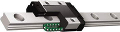 THK - 30.8mm Block L x 20mm W x 8.5mm H, 10mm Transverse Hole Spcg, 15mm Lateral Hole Spcg, 2-Row Mini SRS7GM Assembly - M3x2.8 Block Hole, 55mm Rail L x 9mm W x 5.5mm H, 10mm Assembly H, 0mm Overhang - Exact Tool & Supply