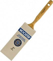 Wooster Brush - 2" Flat Hog Varnish Brush - 2-7/16" Bristle Length, 6-1/4" Maple Dowel Handle - Exact Tool & Supply