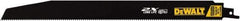 DeWALT - 12" Long x 1" Thick, High Speed Steel Reciprocating Saw Blade - Straight Profile, 10 TPI, Toothed Edge, Universal Shank - Exact Tool & Supply