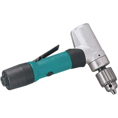 Dynabrade - 1/4" Keyed Chuck - Inline Handle, 950 RPM, 0.4 hp, 90 psi - Exact Tool & Supply