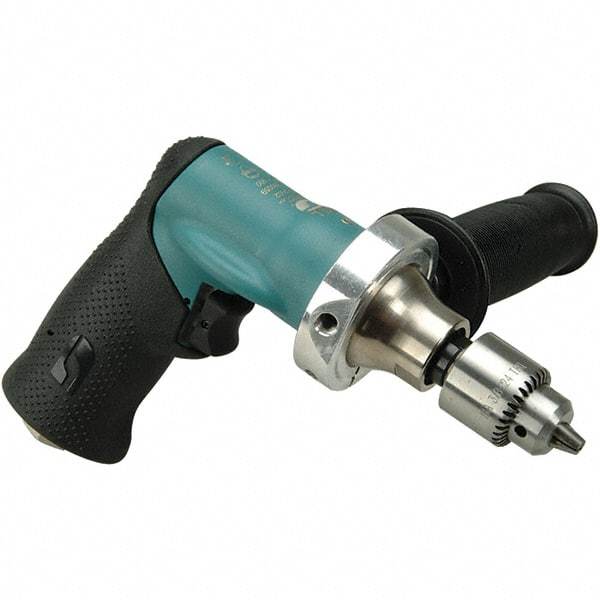 Dynabrade - 1/4" Keyed Chuck - Pistol Grip Handle, 1,000 RPM, 0.4 hp, 90 psi - Exact Tool & Supply