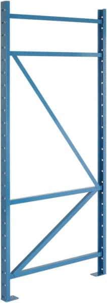Steel King - 39,990 Lb Capacity Heavy-Duty Framing Upright Pallet Storage Rack - 3" Wide x 144" High x 48" Deep, Powder Coat Blue - Exact Tool & Supply