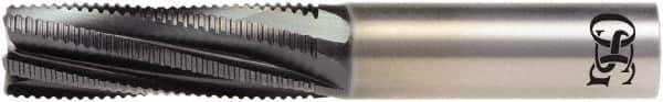 OSG - 5/16" Cutting Diam x 15/16" Length of Cut, 6 Flute, Spiral Router Bit - Diamond Coated, Right Hand Cut, Solid Carbide, 3" OAL x 3/8" Shank Diam, Roughing, 15° Helix Angle - Exact Tool & Supply