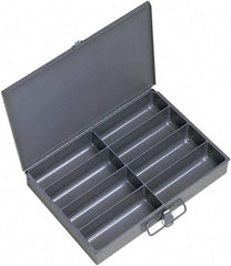 Durham - 13-3/8 Inches Wide x 2 Inches High x 9-1/4 Inches Deep Compartment Box - Steel , 8 Compartments - Exact Tool & Supply