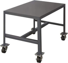 Durham - Mobile Work Bench - Steel, Gray, 36" Long x 24" Deep x 30" High - Exact Tool & Supply