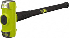 Wilton - 14 Lb Head, 36" Long Sledge Hammer - Steel Head, Steel Handle with Grip - Exact Tool & Supply