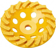 DeWALT - 5" Diam x 5/8" Hole x 1.1" Thick, I Hardness, Surface Grinding Wheel - Diamond, Type 11C9, Medium/Fine Grade - Exact Tool & Supply