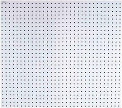 Triton - 18" Wide x 36" High Industrial Steel Tool Peg Board System - 2 Panels, Steel, White - Exact Tool & Supply