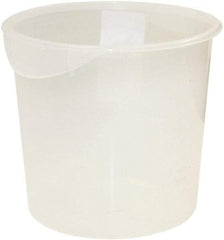 Rubbermaid - Round, Clear Polypropylene Food Storage Container - 11.9" High x 13.1" Wide - Exact Tool & Supply