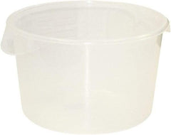Rubbermaid - Round, Clear Polypropylene Food Storage Container - 8.1" High x 13.1" Wide - Exact Tool & Supply