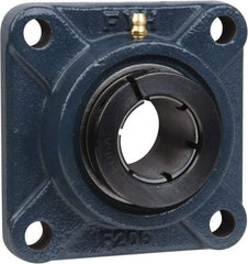 Value Collection - 3/4" ID, 3-3/8" OAL x 1-3/8" OAH 4-Bolt Flange - 1,494 Lb Static Cap, 2,877 Lb Dyn Cap, 2-33/64" Btw Mnt Hole Ctrs, 19/32" Base-to-Ctr Ht, Cast Iron - Exact Tool & Supply