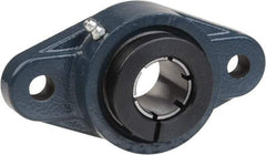 Value Collection - 1-7/16" ID, 6-11/32" OAL x 1-13/16" OAH 2-Bolt Flange - 3,461 Lb Static Cap, 5,777 Lb Dyn Cap, 5-1/8" Btw Mnt Hole Ctrs, 3/4" Base-to-Ctr Ht, Cast Iron - Exact Tool & Supply