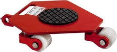 GKS - 2,200 Lb Capacity Steel Machine Dolly - 20" Long x 20.3" Wide x 3.9" High, 3.3" Wheels - Exact Tool & Supply