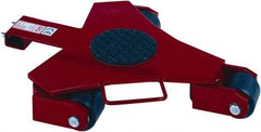 GKS - 4,400 Lb Capacity Steel Machine Dolly - 27" Long x 20.3" Wide x 4.3" High, 3.3" Wheels - Exact Tool & Supply